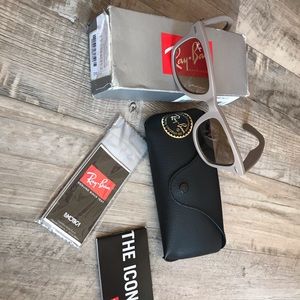 Ray ban wayfarers, ‘matte gray’